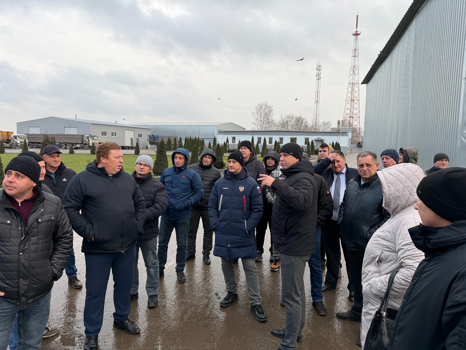 Планерка с посещением очередной очереди элеватора Группы Компаний Жупиков