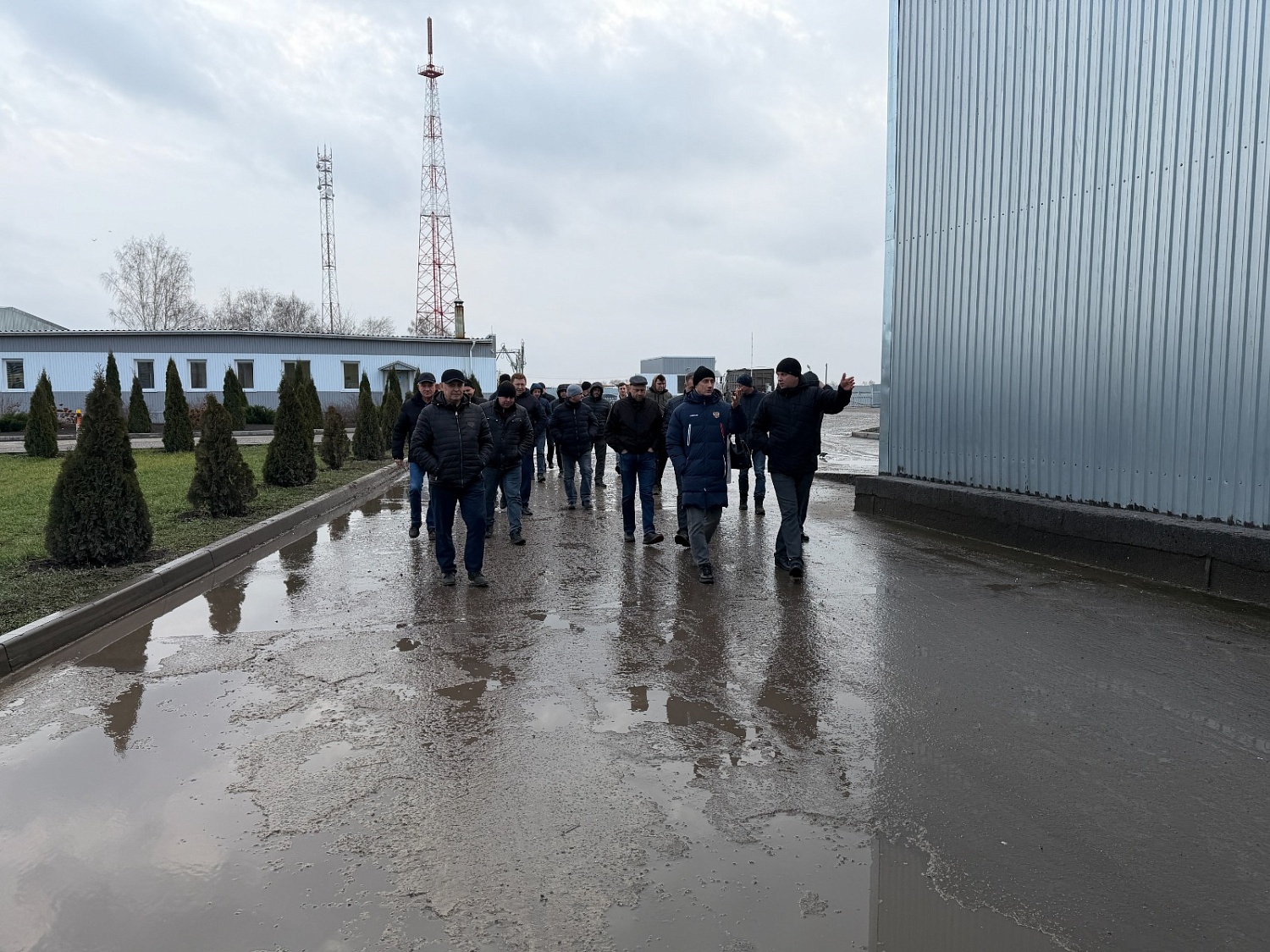 Планерка с посещением очередной очереди элеватора Группы Компаний Жупиков